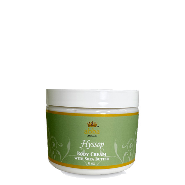 HYSSOP BODY CREAM with SHEA BUTTER  6 OZ