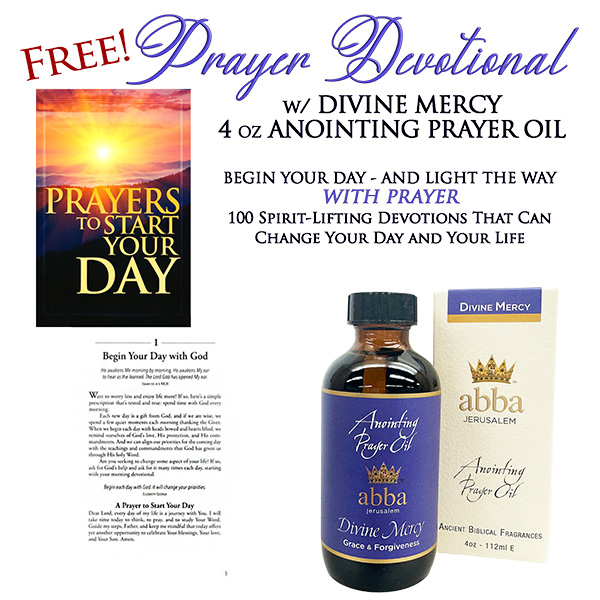 FREE PRAYER DEVOTIONAL WITH DIVINE MERCY 4 OZ OIL