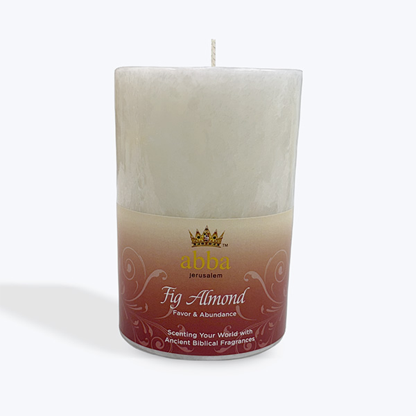 FIG ALMOND PILLAR CANDLE