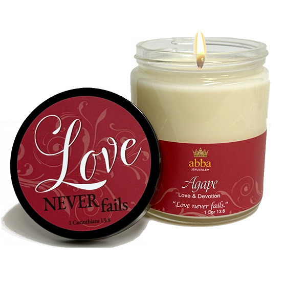 AGAPE SCRIPTURE JAR CANDLE