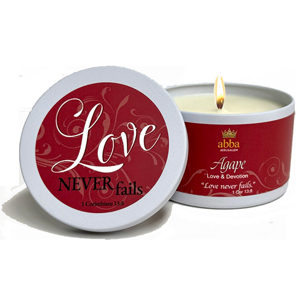 AGAPE SCRIPTURE TIN "LOVE & DEVOTION" - 8 OZ