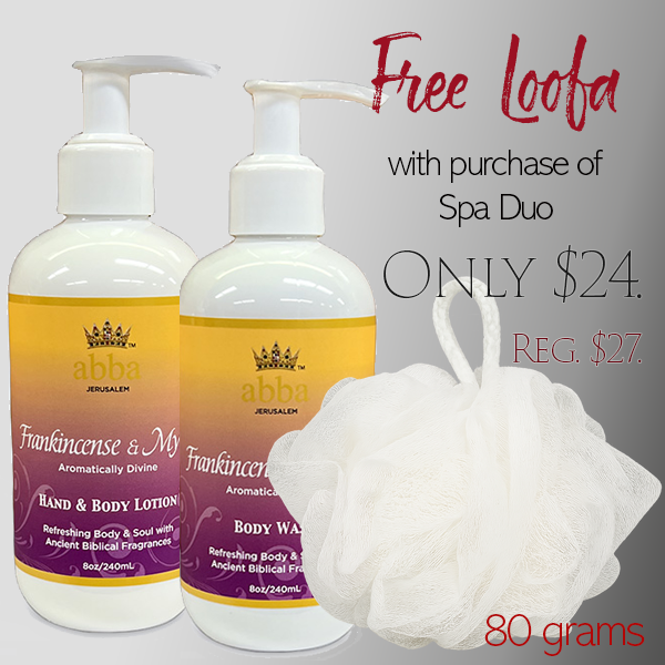 FRANKINCENSE & MYRRH SPA DUO w/ LOOFA