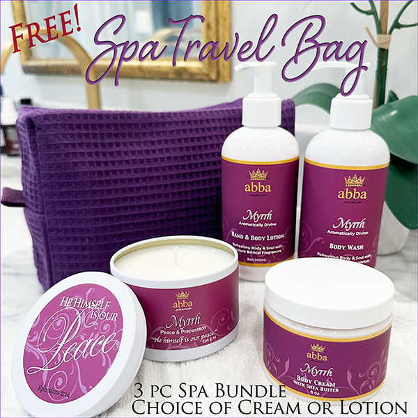MYRRH 3 PC BUNDLE w/FREE TRAVEL BAG - SAVINGS OF $12!