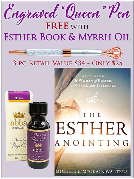 1 LEFT! MYRRH OIL - 1/2 oz WITH THE ESTHER ANOINTING AND FREE "QUEEN" PEN