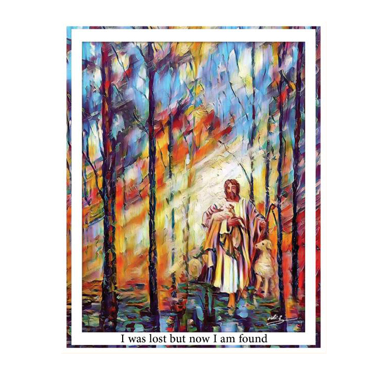 GOOD SHEPHERD/LAMB PRINT FROM ISRAEL 8x10