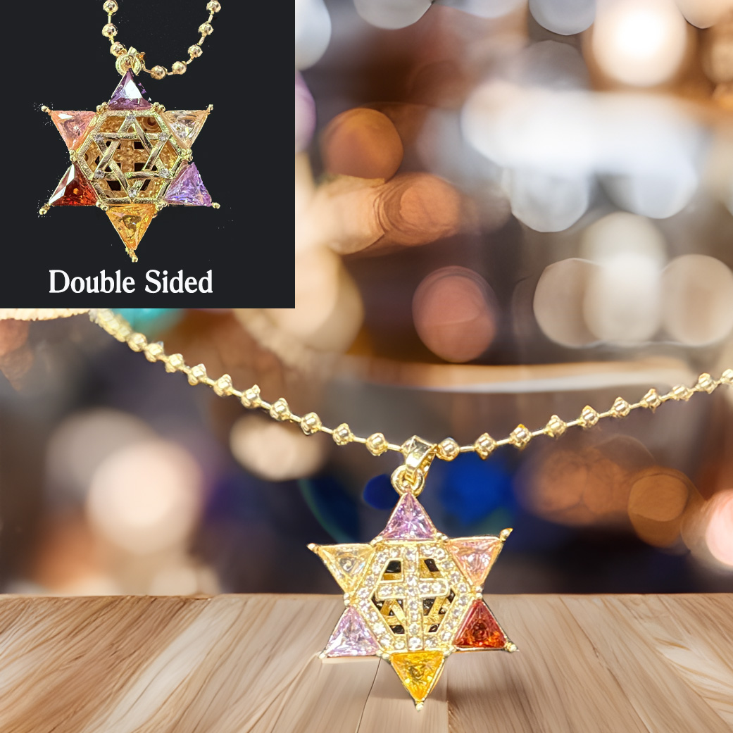 STAR OF DAVID STAINLESS PENDANT - DOUBLE SIDED