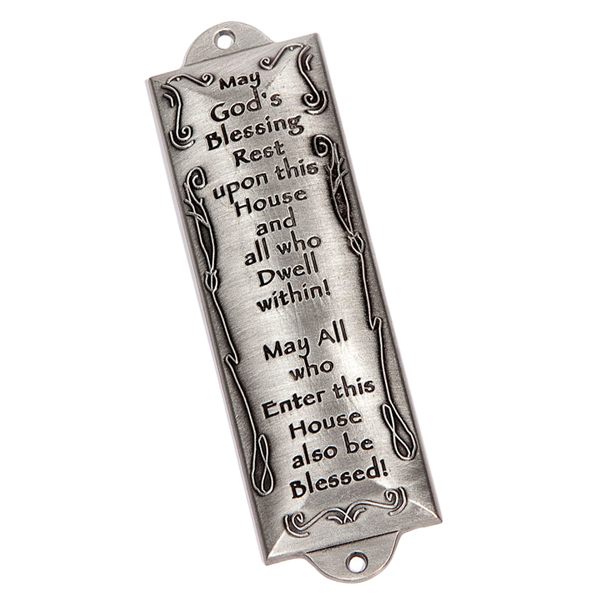 PEWTER - BLESS THIS HOUSE - MEZUZAH