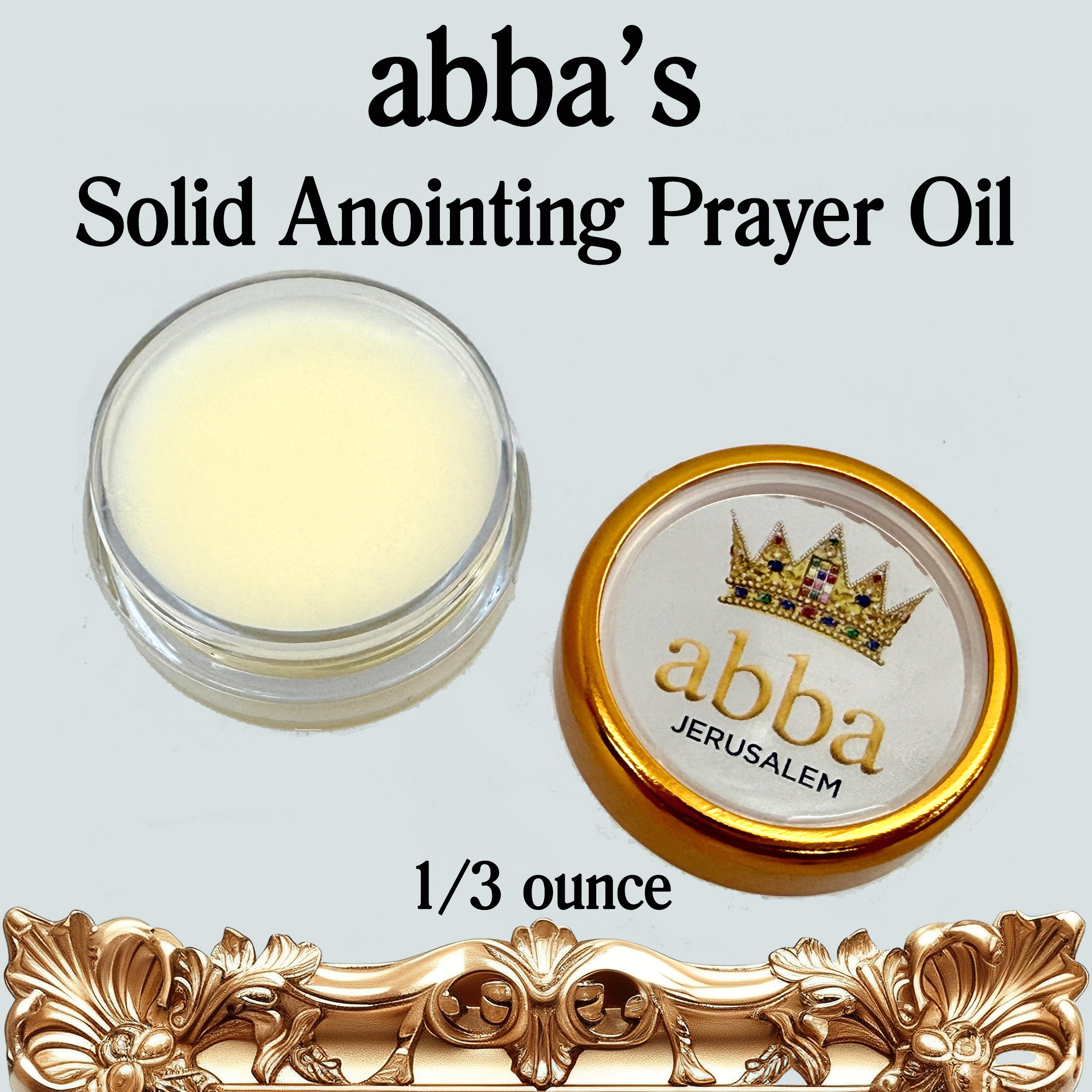 INTRODUCING - ABBA'S SOLID BALM ANOINTING OIL